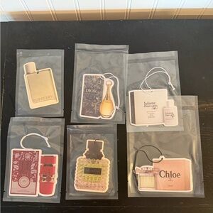 Designer Fragrance Air Fresheners Set - Burberry, Dior, Chloe & More FRESHIES